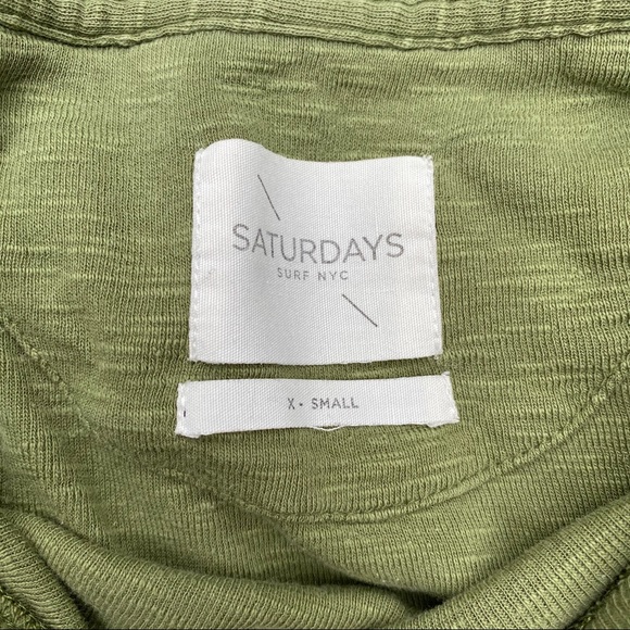 Saturday’s Green Heather long sleeve slightly worn - Picture 2 of 6